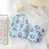 Nueva bolsa de compras plegable impermeable con estampado 210D Cuadros bolsa de protección ambiental 2 en 1 bolsa de compras bolsa de almacenamiento de dibujos animados