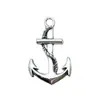 Accesorios para joyería DIY serie náutica marina aleación plata antigua ancla de barco timón colgante de barco pulsera collar materiales al por mayor