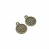 Accesorios para Joyería DIY Colgante de Corona Redonda de Aleación Pulsera de Aleación Retro Llavero Colgante de Metal N208