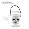 Linterna de Cabeza de Fantasma de Halloween Accesorios de Decoración de Ambiente Bar Cafetería Restaurante Tienda Cubo de Calabaza Bolsa de Dulces