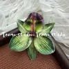 Tiara de Flor Artificial Crisântemo Orquídea Estilo Mesmo da Xiaohongshu Broche Flor de Chinelo DIY Grampo de Cabelo Adorno de Cabeça Combinação de Roupas