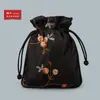 10Yjgz Saquinho Bordado com Cordão de Frutas Arredondadas Bolsa para Joias Bolsa para Brinquedos Bolsa de Noz Bolsa para Contas Budistas Leidezhu