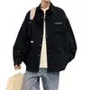 Jaqueta Camisa Masculina Primavera Alta Qualidade Jovem Início do Outono Roupa de Trabalho Cardigan Casaco Estilo Japonês Casual Fino Roupa de Outono
