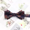 Lyle corbata de moño flor de anacardo para hombre sesión de fotos personalidad china moño de moda accesorios de corbata de moño hoja de arce fabricantes