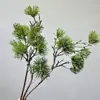 Plantas Verdes Artificiales para Paisajismo, Ramas de Pino, Tuya, Hojas de Pino, Pinos y Cipreses, Decoración de Árbol de Banyan, Materiales Decorativos para Arreglos Florales de Paisaje en el Hogar