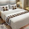 Flores creativas transfronterizas Toalla de cama japonesa Bandera de cama Huésped de hotel En stock Venta directa de fábrica