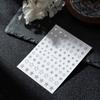 Adesivos para Nail Art Série Metal Líquido Prata Dourado Estrela Lua vem com adesivos de unha autoadesivos decoração de padrão pequeno