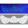 Adesivos de Sardas Fluorescentes, Adesivos de Decoração Facial para Noite de Festa, Adesivos de Maquiagem com Pontos Brilhantes, Adesivos DIY com Glitter para Maquiagem de Palco