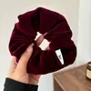 Accesorio para el Cabello de Terciopelo con Bordes Anchos, Nueva Diadema de Alta Corona para Mujer de Colores para Lavarse la Cara, Estilo Vintage de Alta Gama que Hace que la Cara Parezca Más Pequeña