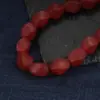 Ágata vermelha contas redondas contas hexagonais torção de 4 cantos com contas material para pulseira colar DIY feito à mão atacado