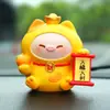 Adorno de Consola Central de Coche Meow Cai Cerdo Lindo Decoración de Escritorio de Coche Regalo para Niña En Stock Una Pieza Dropshipping