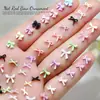 Accesorios para Uñas de Moño Color Mixto Cinta de Lazo Resina Decoración de Uñas Portátil Accesorios para Uñas de Diamante Venta al por Mayor