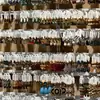 Brincos Vintage de Prata Usados Gota de Óleo Flor Multi-Camadas Acessível Luxo Brincos de Alta Qualidade Brincos Estilo Palácio Retro