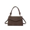 Bolsa Pequena de Mão Retrô Elegante Francesa com Textura Simples para Mulheres 2024 Nova Tendência Moda Bolsa Quadrada Pequena de Ombro Cruzado