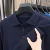 Atacado transfronteiriço de suéteres masculinos, novos para outono e inverno, espessados, com gola, estilo business casual, camisas base de tricô quentes para homens de meia-idade