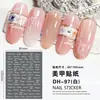 Ventas Directas de Fábrica Pegatinas para Uñas con Letras Inglesas Estéreo 3D Europeas y Americanas Cruce de Fronteras Doradas, Plateadas, Blancas y Negras Estampado en Caliente Pegatinas para Arte de Uñas