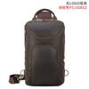 Nova Amazon moda retrô Crazy Horse bolsa de ombro ao ar livre 11 polegadas iPad messenger bag bolsa peito de couro genuíno para homens