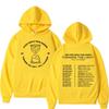 Sudadera con capucha gráfica de la banda coreana Ateez World Tour 2025 para hombre y mujer Ha