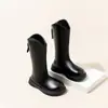 Botas Largas para Niñas Moda Primavera y Otoño 2025 Estilo Coreano Botas Elegantes y Cómodas para Niñas Pequeñas Botas Individuales de Moda Tendencia