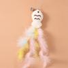 Palo de Juguete para Gatos con Plumas Giratorias y Campana, Juguete para Gatos con Plumas Auto-Entretenimiento Giratorio, Palo de Juguete para Gatos con Campana de Pez Pequeño al por Mayor