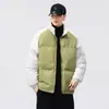 Chaqueta de Algodón con Cuello Alto para Hombre Tendencia Invierno Cortavientos Forro Polar Algodón Engrosado Abrigo Pareja Chaqueta Acolchada Gruesa de Algodón Superior Hombre