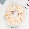 Estilo Coreano Nuevo Accesorio para el Cabello de Celebridad de Internet Anillo para el Cabello de Intestino Grueso Simple de Costura Bicolor para Mujer Banda Elástica para el Cabello de Cola de Caballo de Felpa Combinable