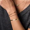 Joyería Transfronteriza Europea y Americana Forma de Corazón Cadena de Hueso de Serpiente Punk Pulseras de Mano Ajustables Bohemianas Multicapa Mezcla y Combina Pulseras Personalizadas