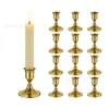 Adornos Sencillos de Portavelas Pequeños Estilo Europeo para Navidad y San Valentín, Ambiente para Cena a la Luz de Velas, Decoraciones de Boda con Portavelas
