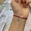 Pulseira Marca Yinfu Tecida à Mão Ajustável Corda Vermelha Corda de Mão Feminina Namorada Estudante Presente Tanabata Pulseira