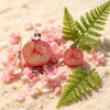 Brinquedo de Fruta Mirtilo Meio Cortado Simulada Mini Fruta Pêssego Pingente de Chaveiro Fofo Acessório de Fivela de Sapato DIY