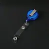 Porta credencial retráctil de fácil extracción, plástico con recubrimiento epóxico, porta tarjeta de acceso para autobús, llavero, credencial de empleado, credencial de trabajo