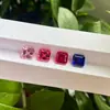 Piedra Suelta de Gema de Color Cultivada en Laboratorio, Cuadrada Facetada Asscher, Piedra para Accesorio de Joyería de Anillo Wuzhou Tilafa