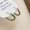 Pendientes Huaer y Junior Dilraba Elegantes Cuentas de Colores Hebilla para Oreja Lujo Ligero Gama Alta Pendientes de Verano