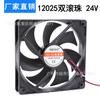 Nuevo ventilador de refrigeración silencioso DC12025 5V12V24V rodamiento de bolas enfriador de aire calentador ventilador industrial