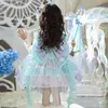 Vestido Lolita de Princesa Chica Sirena 2026 Nuevo Vestido de Verano para Niñas Vestido de Cumpleaños para Niñas Falda