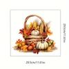 Nuevo Otoño Calabaza Floral Hoja de Arce Pegatina Halloween Dormitorio Sala de Estar Pared Decoración de Fiesta Pegatina de Baño Pegatina de Pared
