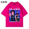 AliExpress Transfronterizo Camiseta de Manga Corta para Pareja Estampado de Anime Japonés Top Casual para Hombre y Mujer Verano Mismo Estilo ins