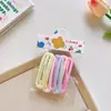 Presilha BB Fosca Degradê Doce Cremosa Coração de Menina Grampo de Cabelo Versátil Estrela de Cinco Pontas Cabelo Solto Lateral Acessório de Cabeça Feminino