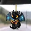 Adornos Colgantes Decorativos Planos Transfronterizos Acrílico Coche Nuevo Estándar Juego de Ocho Piezas Decoraciones Colgantes para Coche Vidrio Dibujos Animados
