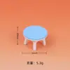 Mesas e Cadeiras Miniatura de Simulação Criativas Feitas à Mão DIY Acessórios para Joias Caseiros Cola de Creme Material de Resina Ecológico Atacado