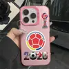 Adecuado para iPhone 17 Pro Max, funda de teléfono Apple 15 Pro de moda, 16 Plus, 14 Copa del Mundo 2026 europea y americana