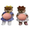 Lindo Adhesivo 3D de Barriga de Perro, Tope de Puerta Suave de Silicona, Protector Anticolisión para Hogar y Coche