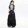 Ropa de Niña para Danza Jazz Moderna Cool Estilo Coreano a la Moda Traje de Actuación Hip-Hop Ropa Infantil de Calle para Pasarela Set de Niña Callejera