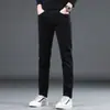 Jeans Masculino de Primavera Marca da Moda Slim Reto Versátil Casual Novo Estilo Calça Longa para Homens