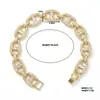 Bestseller transfronterizo: Pulsera de cobre y circón de alta gama, simple y versátil, moderno accesorio de mano con microincrustaciones de diamante