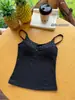 Camisola feminina sexy de bolinhas estilo coreano, pura e sedutora, doce e picante, com bojo, versátil, acinturada, modeladora, para mulheres
