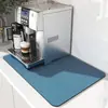 Alfombrilla de Café Nueva de Diatomeas de Color Sólido Simple Aislamiento Térmico Engrosada a Prueba de Salpicaduras Alfombrilla de Drenaje para Cocina Alfombrilla de Mesa Resistente a la Suciedad para el Hogar