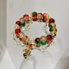 Nuevo Pulsera de Estrella Floral para Mujer, Diseño de Nicho de Ins, Estilo Bosque Hada Dulce Amistad Pulsera de Cuentas de Colores para Mujer