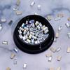 Manicure Unhas Flat Bottom Quadrado Diamante Novo Ornamento Diamante Pequeno Longo Retangular Quadrado Strass Cristal Super Brilho Bijuteria
