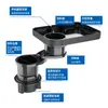 Divisor de Coche Extensión Portavasos Bandeja Fija para Taza de Agua de Coche Soporte Multifuncional para Teléfono Bandeja de Comida Estante de Almacenamiento para Coche